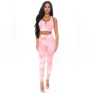 1. Booty Pop Tie Dye Honeycomb Set - Coral/combo XL